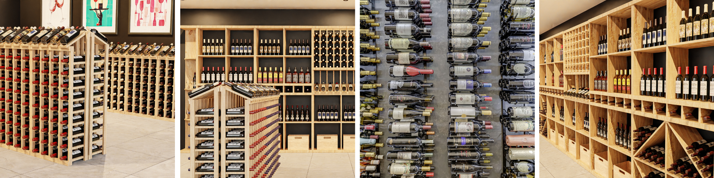 Wood Wine Racks for Retail Stores