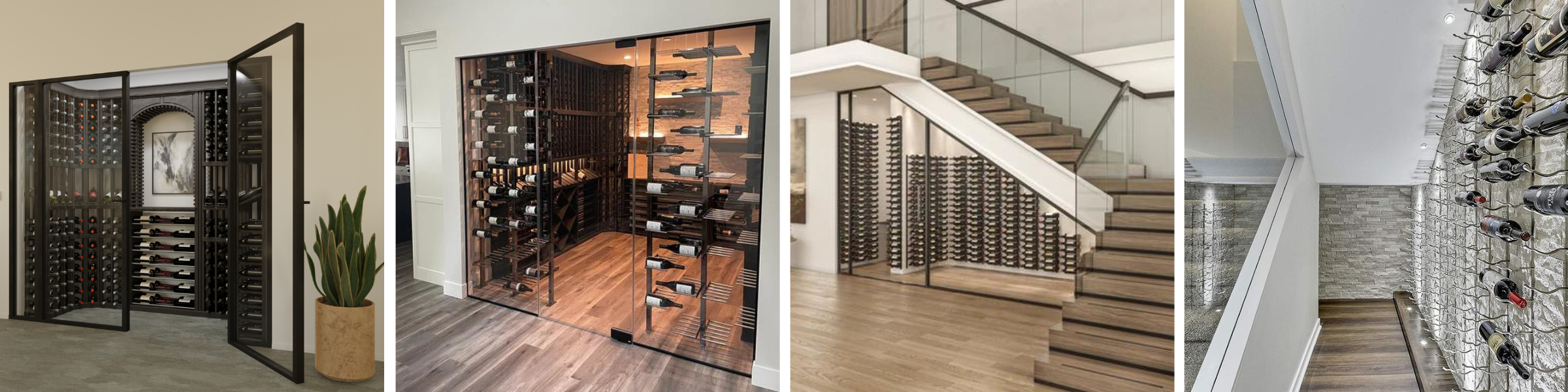 Wood wine cellar design