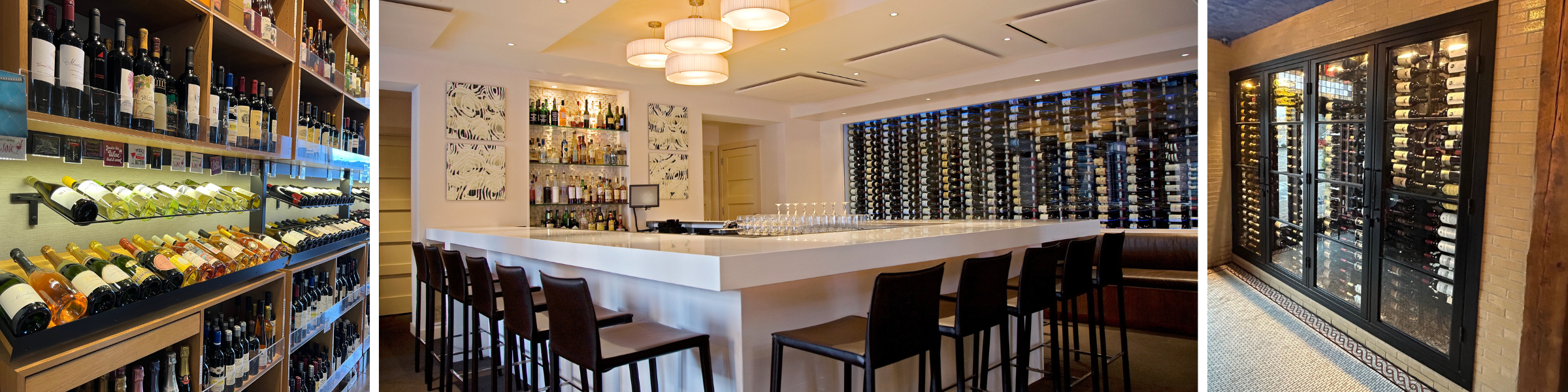 Airport Bar Wine Wall Display