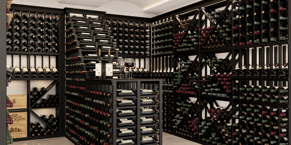 Wine Racks in a Custom Wine Cellar