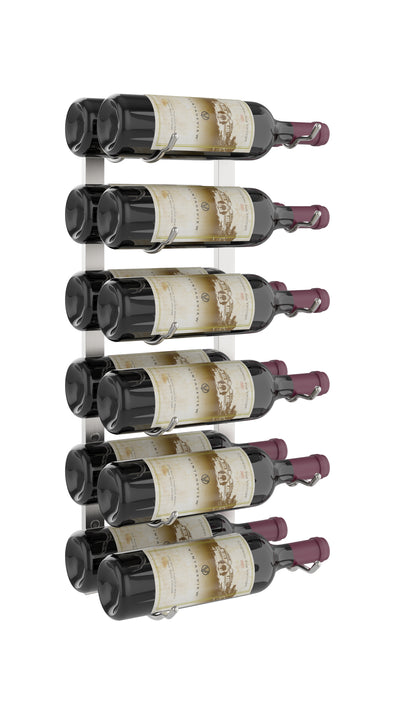 W Series Wine Rack 2 (wall mounted metal wine bottle storage)