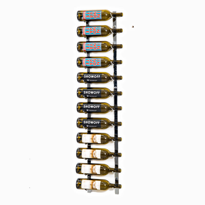 W Series Wine Rack 4 (wall mounted metal bottle storage)