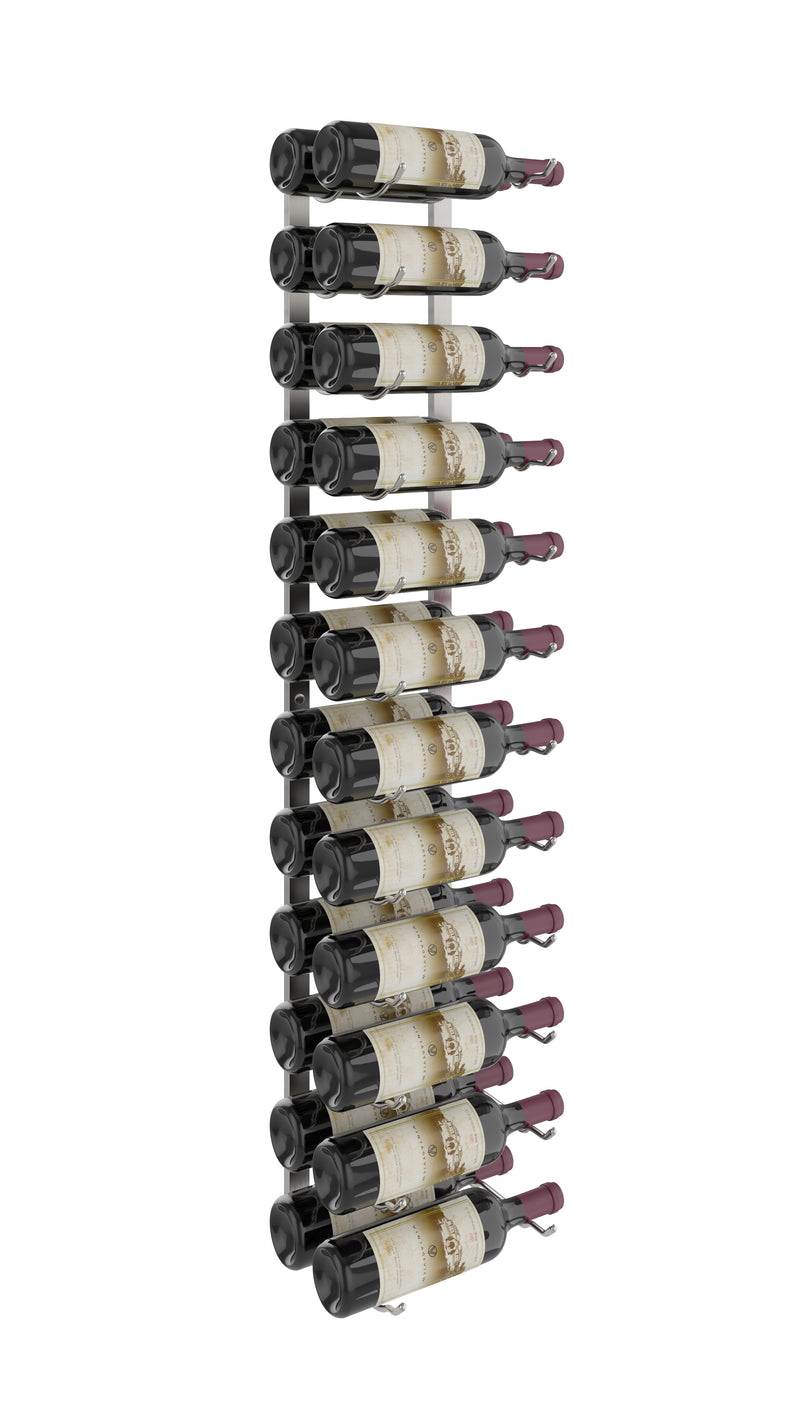 W Series Wine Rack 4 (wall mounted metal bottle storage)