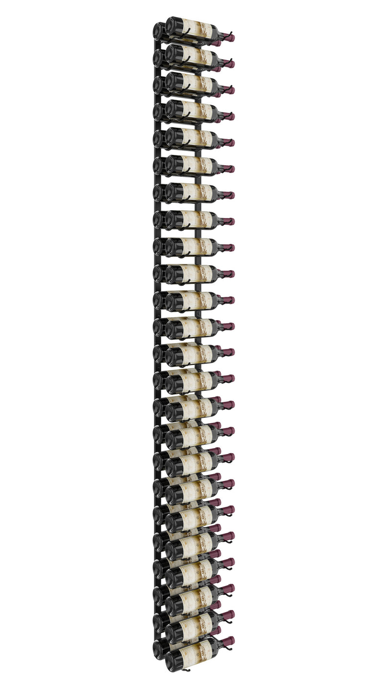 W Series Wine Rack 8 (modern wall mounted metal bottle storage)