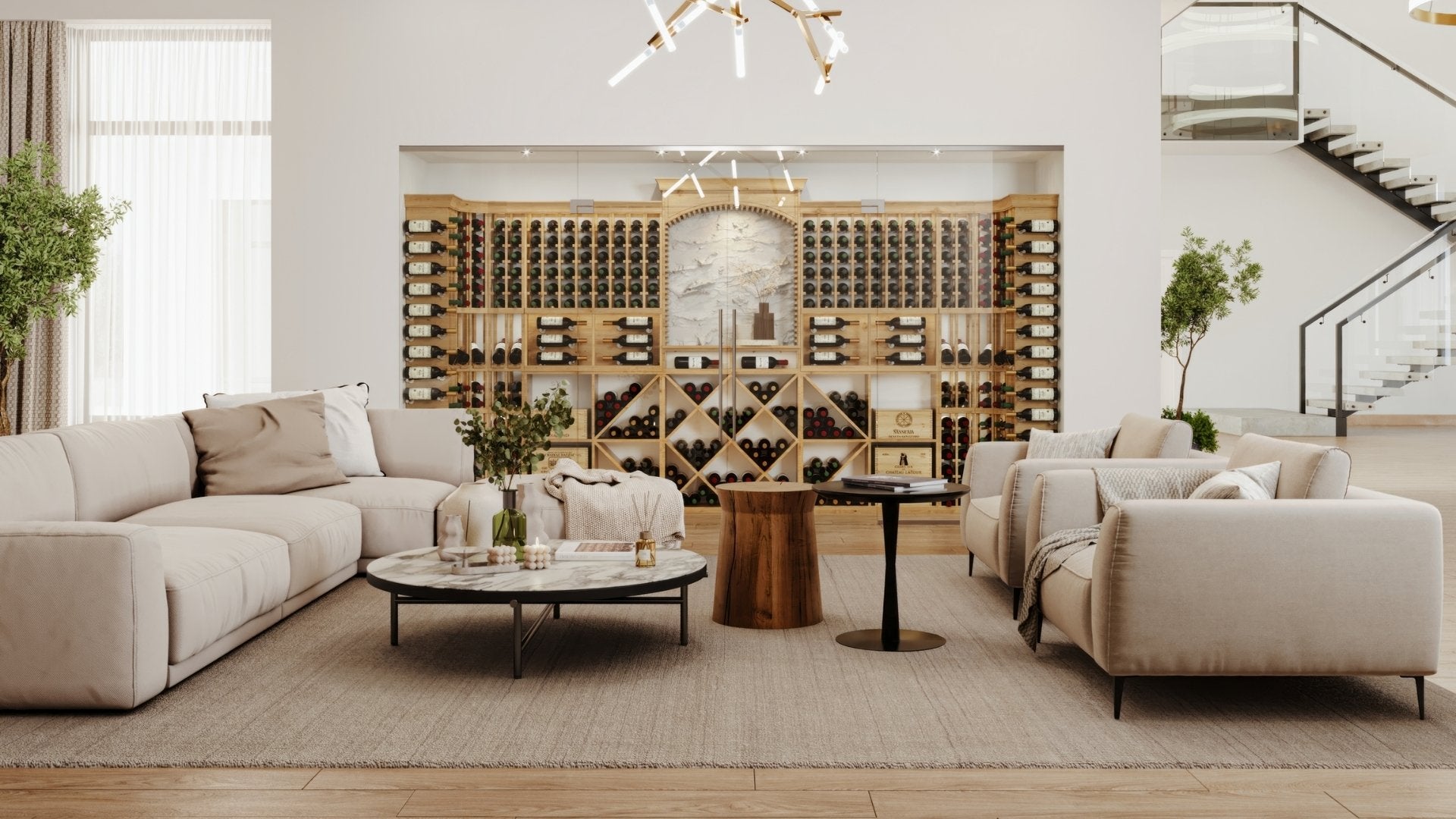 Custom Wood Wine Rack Displays