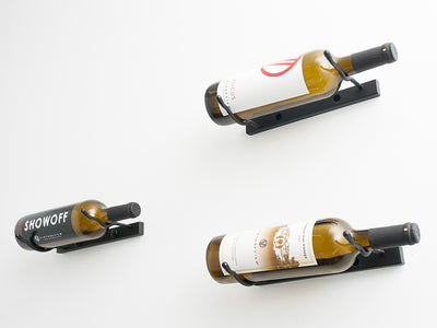 W Series Single (wall mounted metal wine rack)