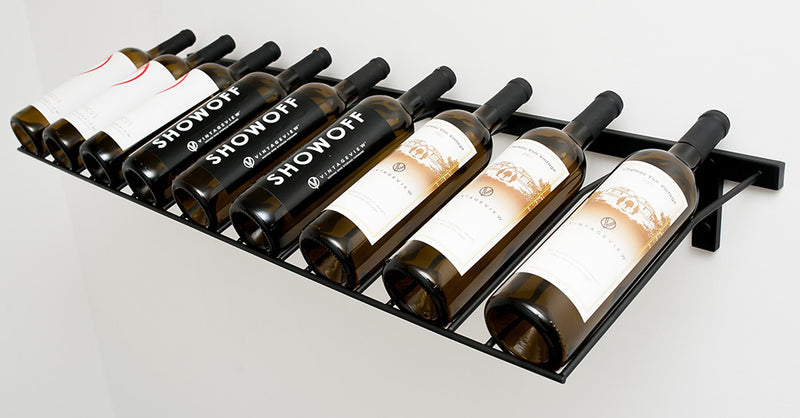 W Series Presentation Row 9 Bottle (wall mounted metal wine rack)