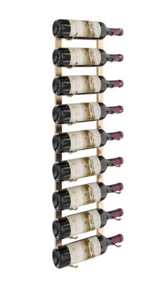 W Series Wine Rack 3 (wall mounted metal bottle storage)