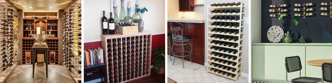 24 bottle table top wine rack
