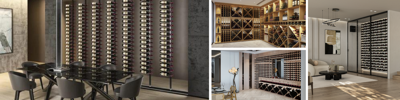 Modern and Contemporary Wine Storage Design Infographic