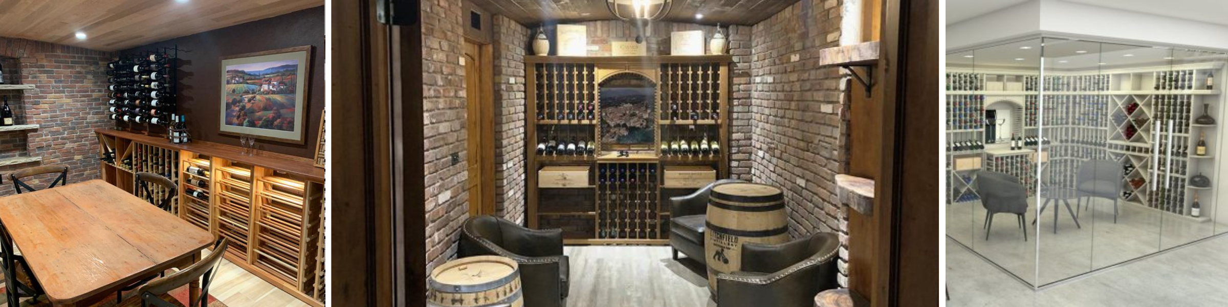 Wood wine cellar