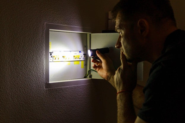 Man Affected by a Power Outage at His House and Worried About His Wine Cellar