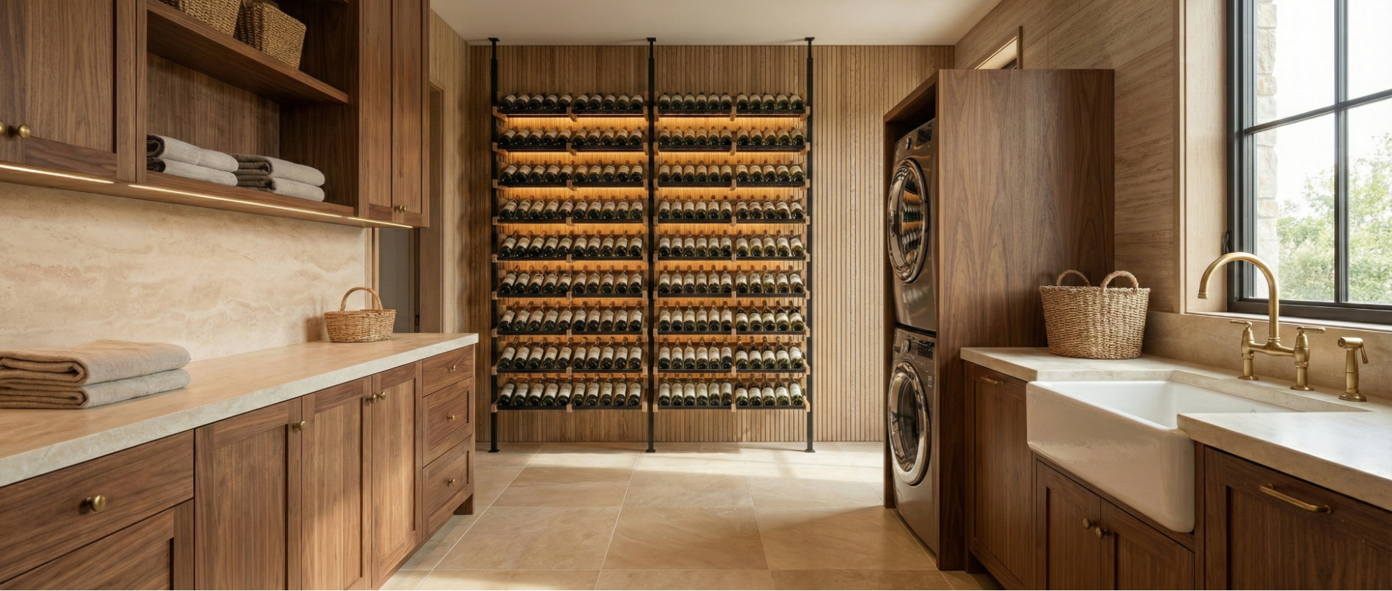 Modern Style Wine Wall Display