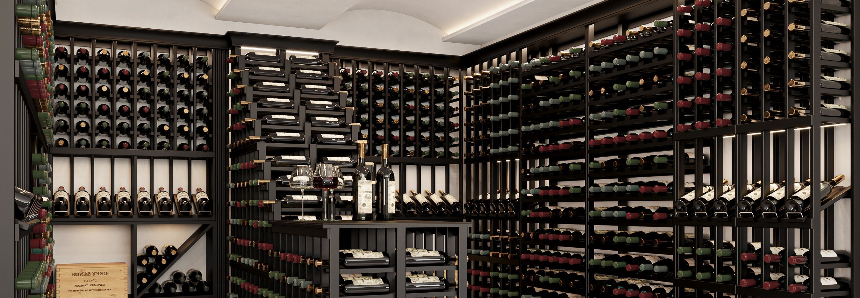 Magnum and Champagne Wine Display Racks and Cellars