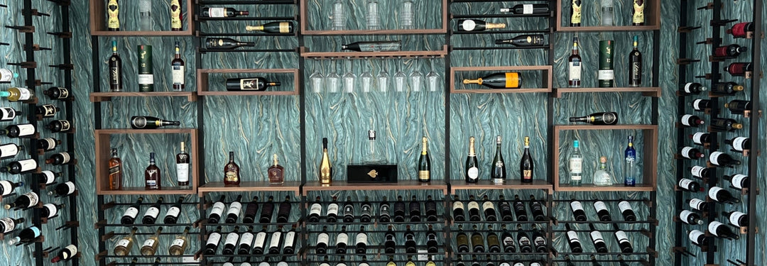 The Works Wine Display