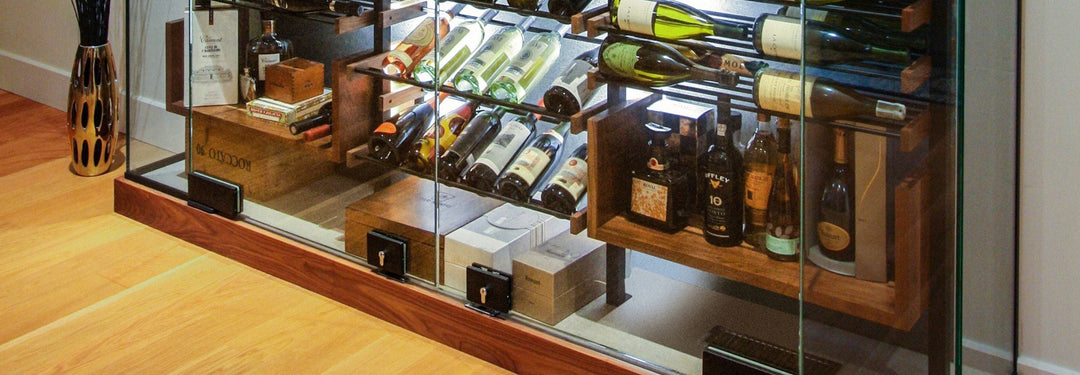 The U-Shelf Glass Enclosed Wine Display