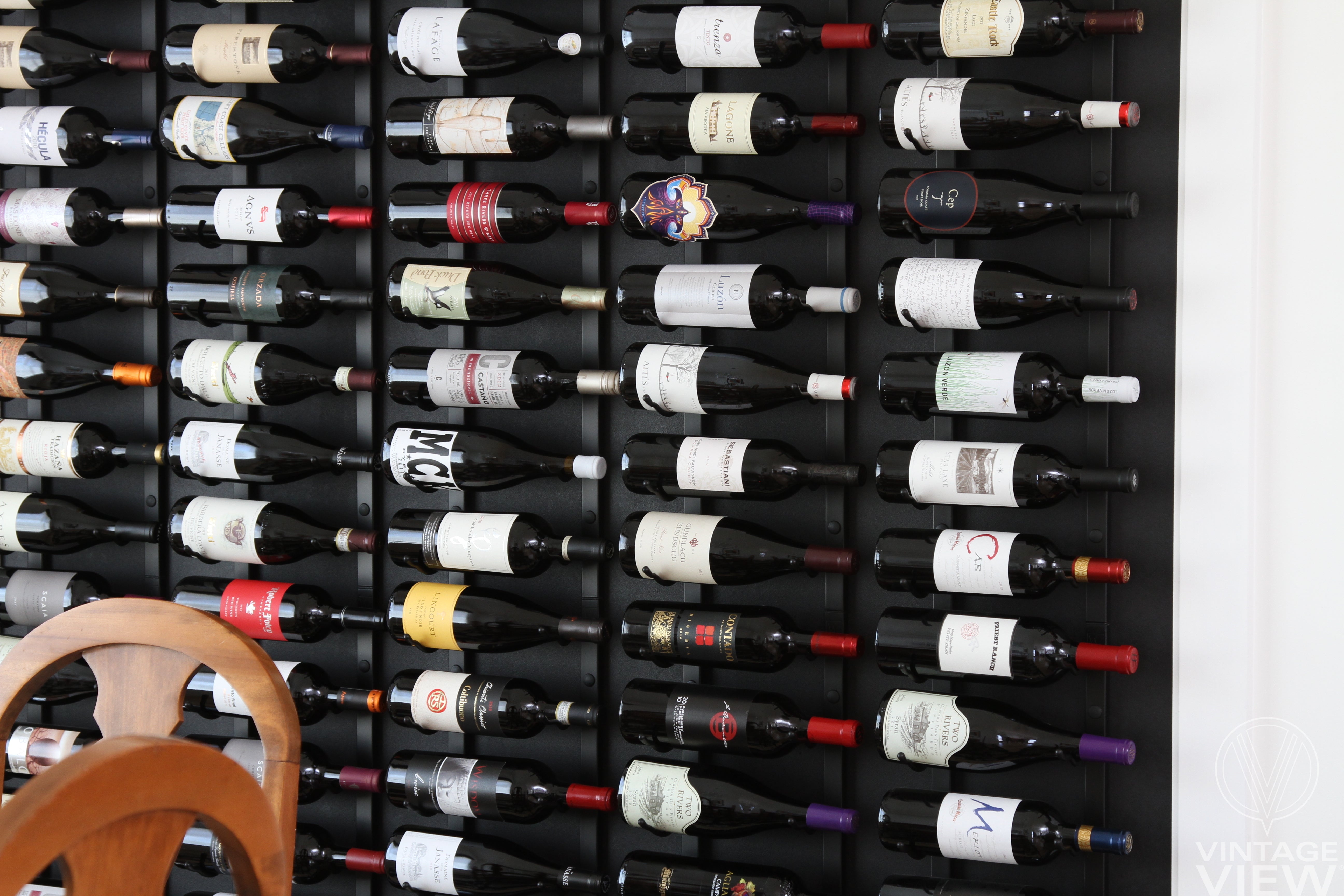 W Series Wine Rack 6 (metal wall mounted storage kit)