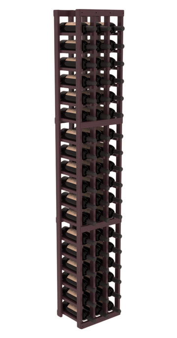 InstaCellar - 3 Column Standard Rack in Grand Mahogany Burgundy stained with Clear Coat