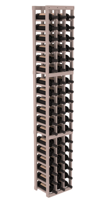 InstaCellar - 3 Column Standard Rack in Grand Mahogany Greywash stained with Clear Coat