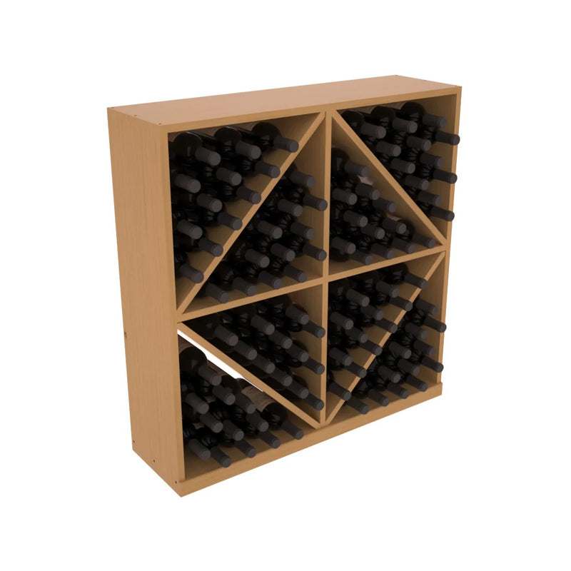 InstaCellar - Diamond Bin in Ponderosa Pine Oak stained with WineSafe™ Satin Sealant