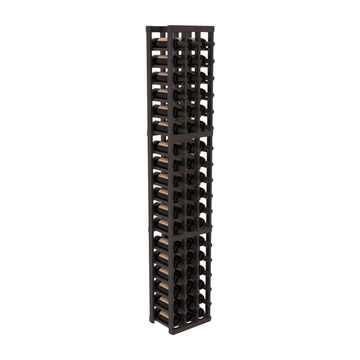 InstaCellar - 3 Column Standard Rack in Alder Black stained with Clear Coat