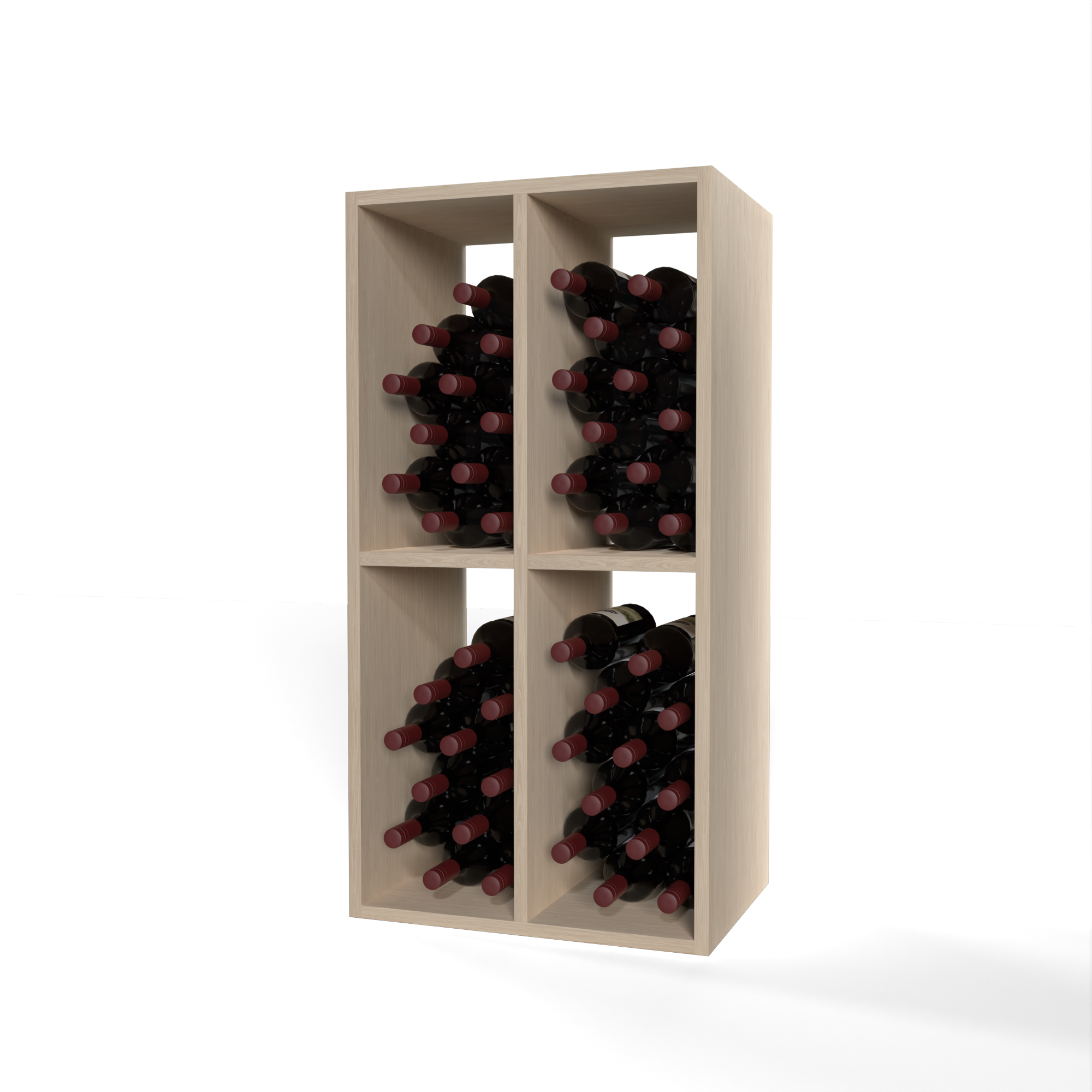 GrandCellar™ - 4 Column Full-Depth Wine Case Bin - 36