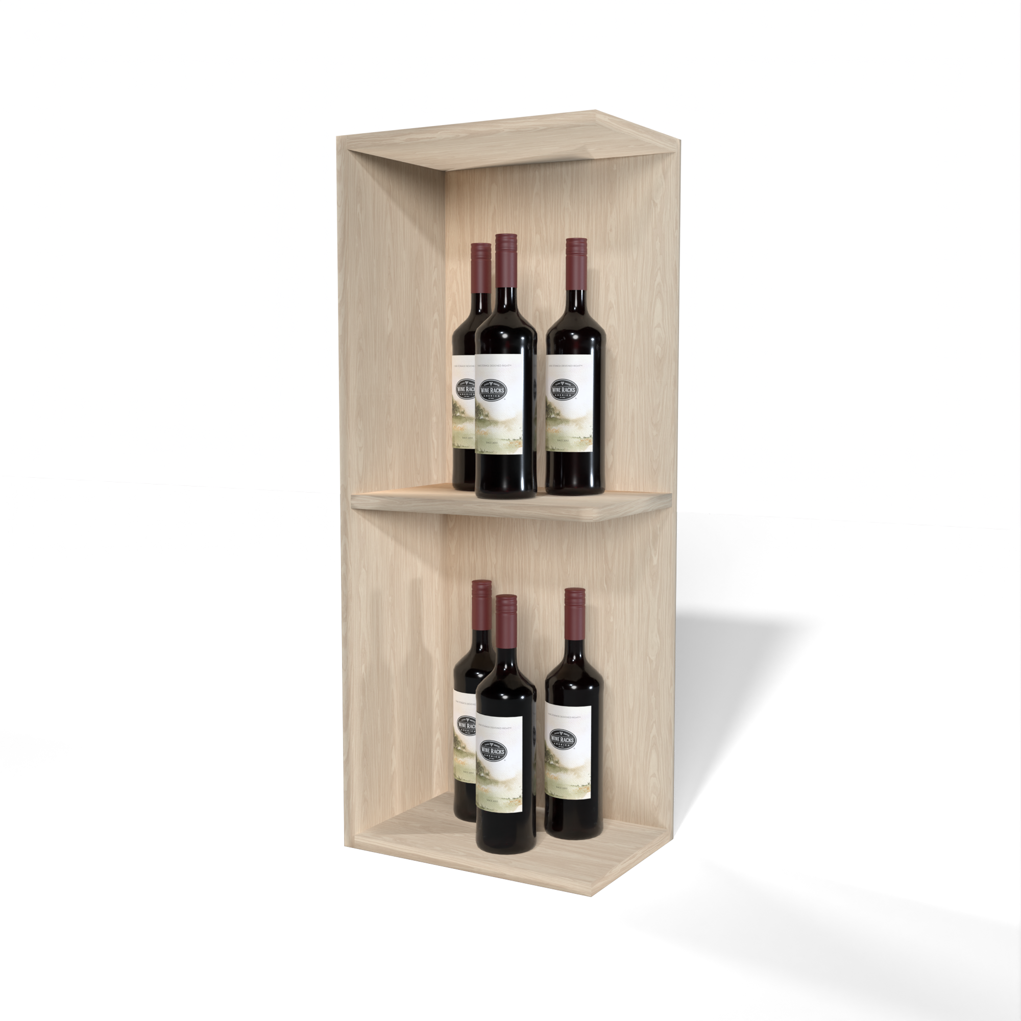 GrandCellar™ - Full-Depth Quarter Round Wine Shelf Display - 36