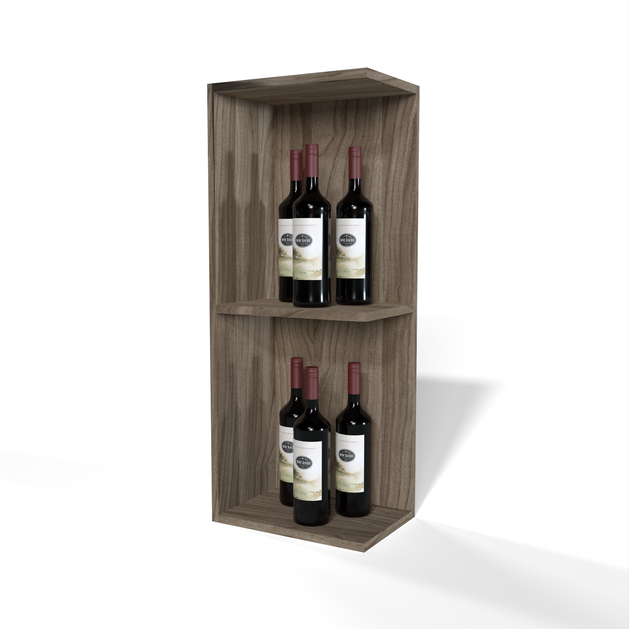 GrandCellar™ - Full-Depth Quarter Round Wine Shelf Display - 36