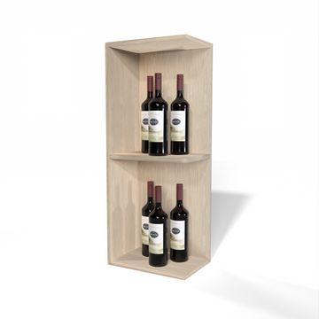 GrandCellar™ - Full-Depth Quarter Round Wine Shelf Display - 36