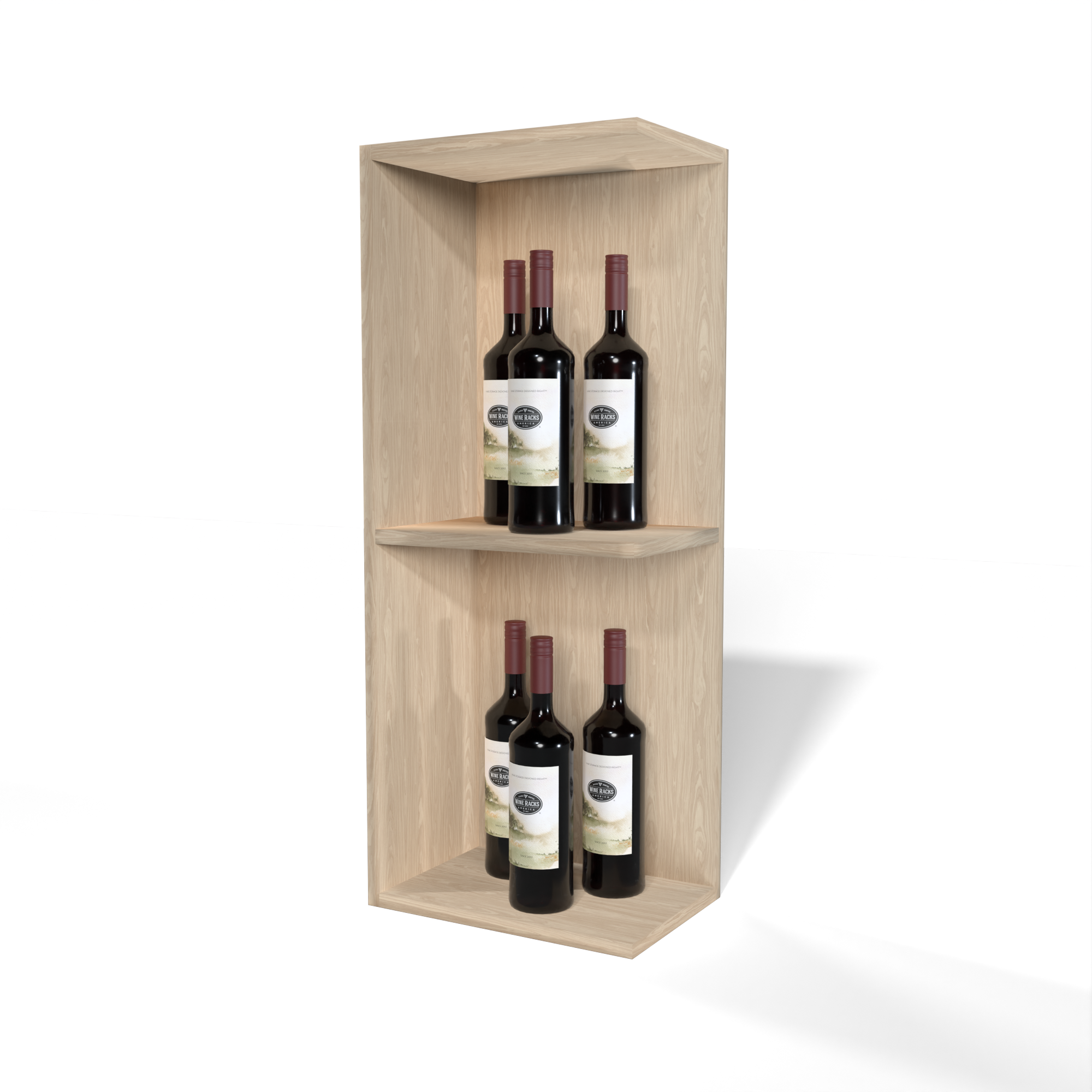 GrandCellar™ - Full-Depth Quarter Round Wine Shelf Display - 36