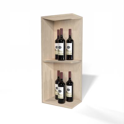GrandCellar™ - Full-Depth Quarter Round Wine Shelf Display - 36"