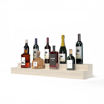 Liquor Riser, 2 Riser 8 Column in White Oak Unstained with WineSafe™ Satin Sealant