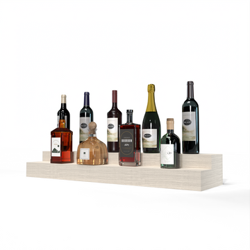 Liquor Riser, 2 Riser 8 Column in White Oak Unstained without WineSafe™ Satin Sealant