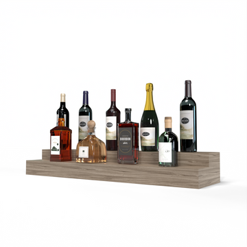Liquor Riser, 2 Riser 8 Column in Walnut Unstained with WineSafe™ Satin Sealant