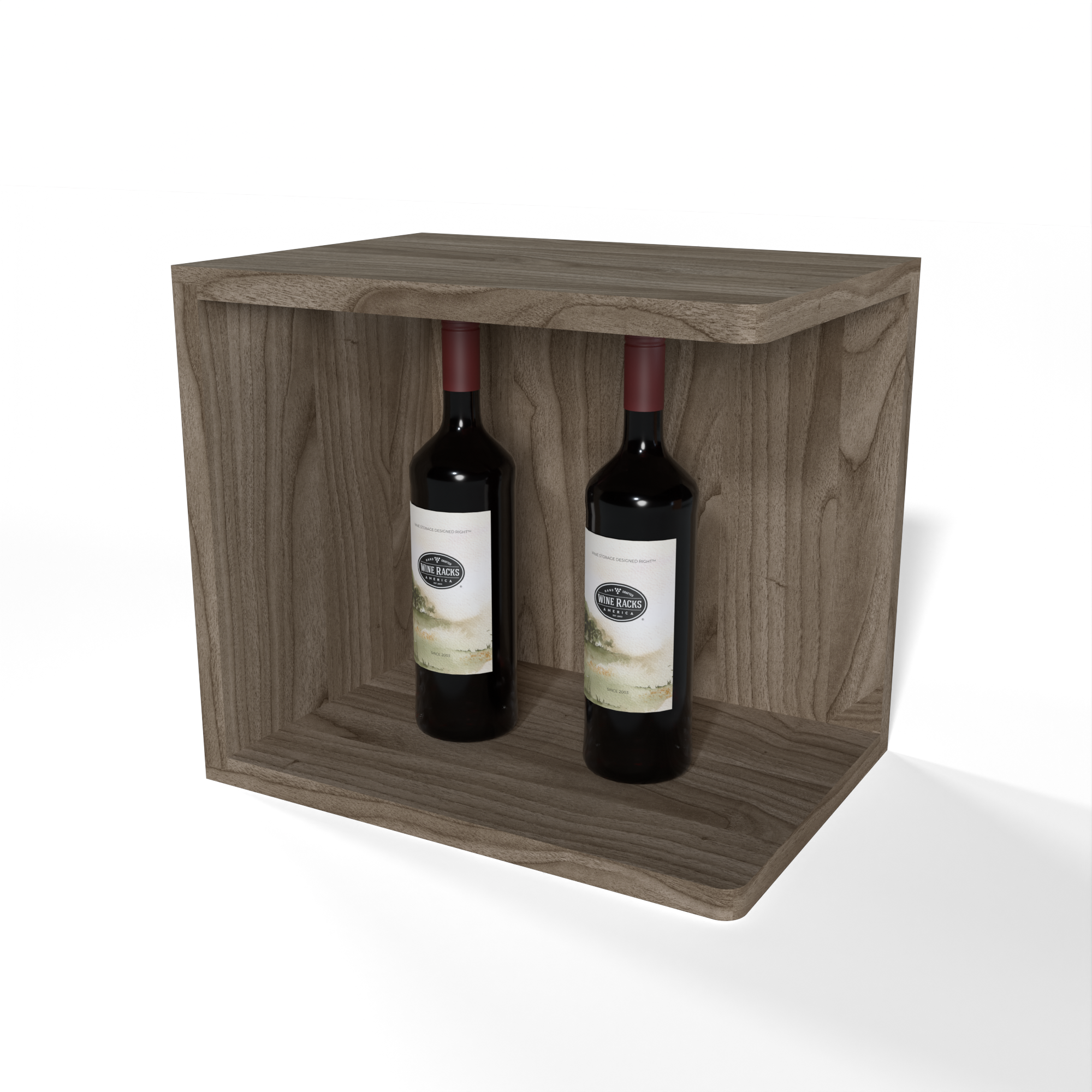 GrandCellar™ - Full-Depth Quarter Round Wine Shelf Display - 12