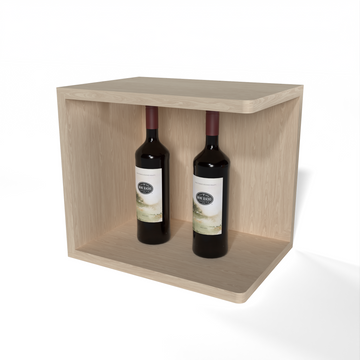 GrandCellar™ - Full-Depth Quarter Round Wine Shelf Display - 12