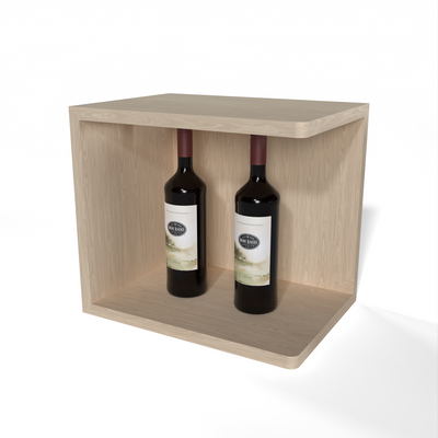 GrandCellar™ - Full-Depth Quarter Round Wine Shelf Display - 12"