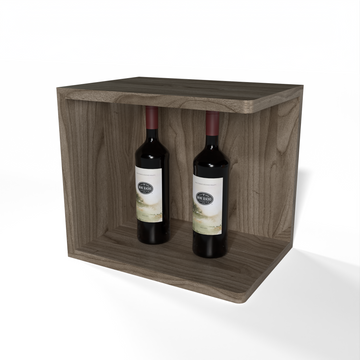 GrandCellar™ - Full-Depth Quarter Round Wine Shelf Display - 12