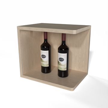 GrandCellar™ - Full-Depth Quarter Round Wine Shelf Display - 12