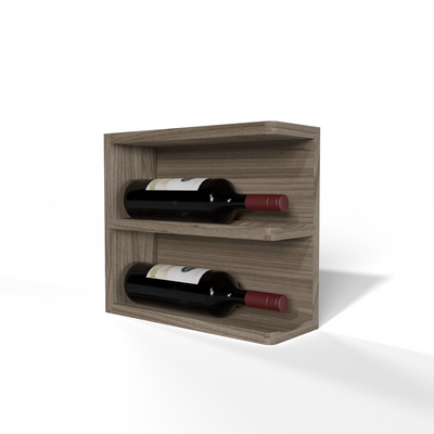 GrandCellar™ - Full-Depth Wine Cubby Curved End Cap Display - 12"
