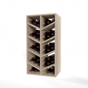 GrandCellar™ - 4 Column Full-Depth Chevron Wine Bin - 36