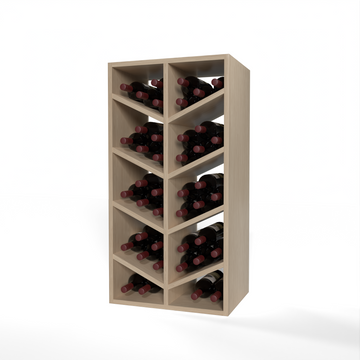 GrandCellar™ - 4 Column Full-Depth Chevron Wine Bin - 36