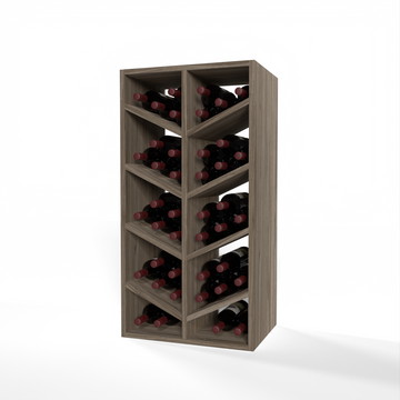 GrandCellar™ - 4 Column Full-Depth Chevron Wine Bin - 36