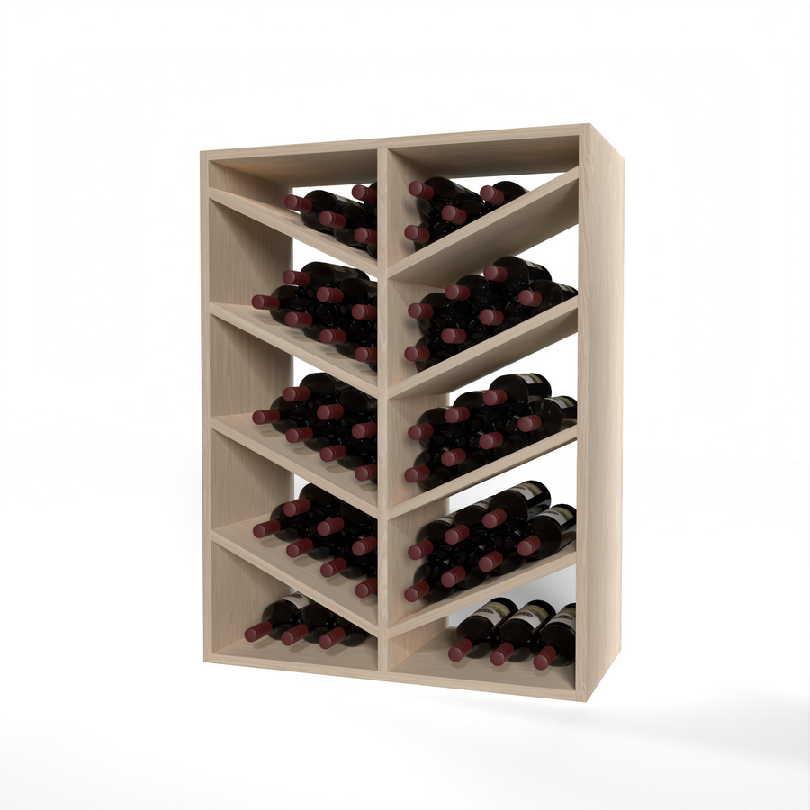 GrandCellar™ - 6 Column Full-Depth Chevron Wine Bin - 36"