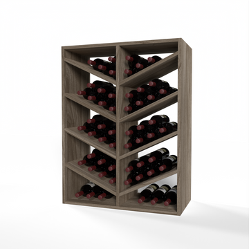 GrandCellar™ - 6 Column Full-Depth Chevron Wine Bin - 36