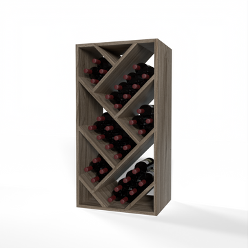 GrandCellar™ - 4 Column Full-Depth Herringbone Wine Bin - 36