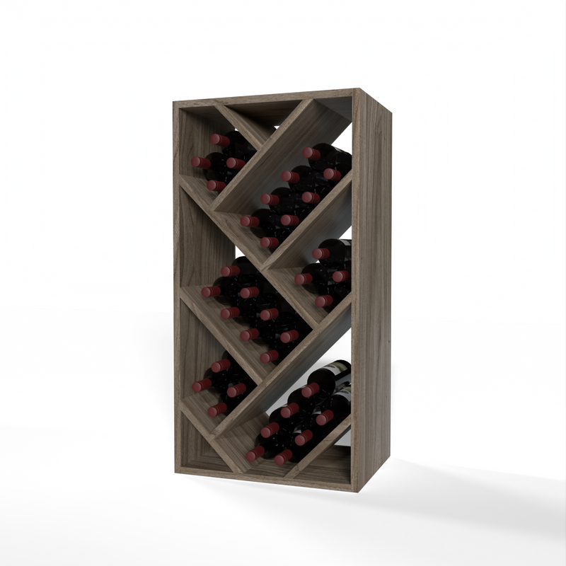GrandCellar™ - 4 Column Full-Depth Herringbone Wine Bin - 36"