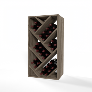 GrandCellar™ - 4 Column Full-Depth Herringbone Wine Bin - 36