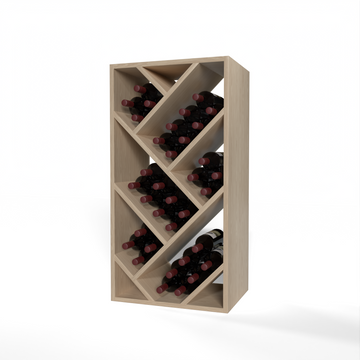 GrandCellar™ - 4 Column Full-Depth Herringbone Wine Bin - 36