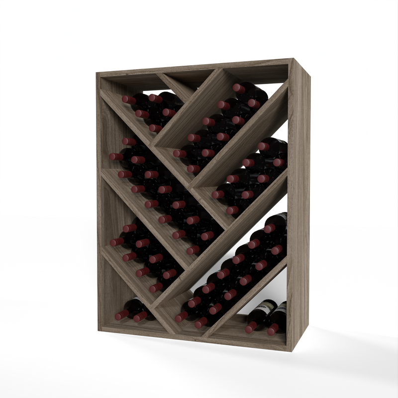 GrandCellar™ - 6 Column Full-Depth Herringbone Wine Bin - 36"